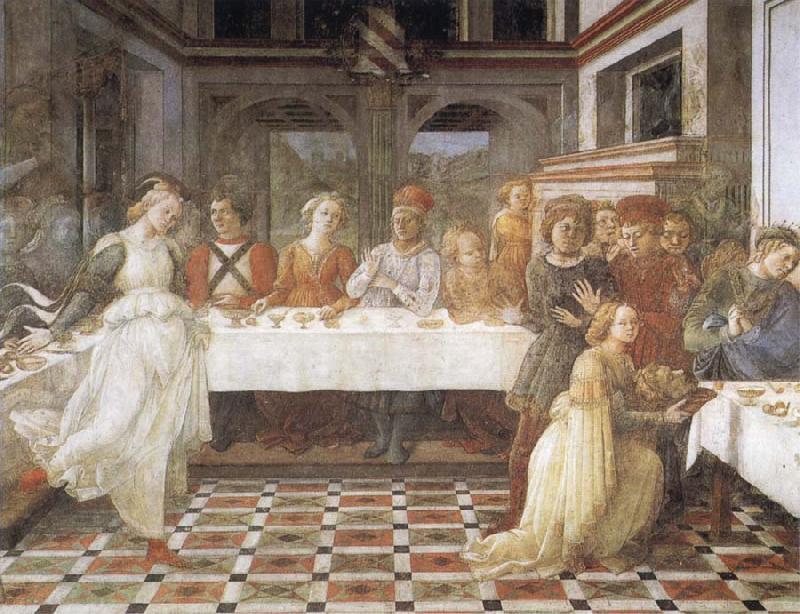 Fra Filippo Lippi The Feast of Herod Salome's Dance France oil painting art
